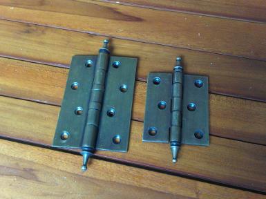 Brass Hinge Code V.021 size long 102 mm. wide 71 mm.