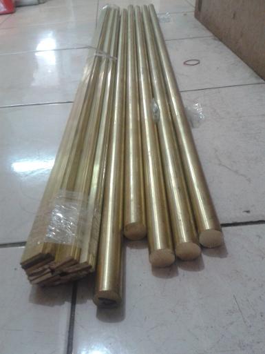 Brass Round Bar/Brass Flat Bar เพลาตันกลม D: 4 หนุน 13 mm.