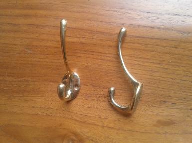 Brass Hook Item code U.021A size long 100 mm. wide 27 mm.