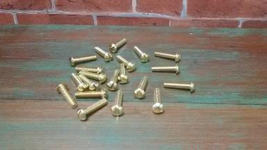 Brass screw size 1/4 (2หุน) long 1''