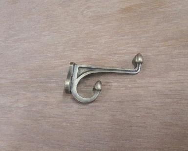 Brass hook Code.U014 size 28 x 37 mm. deep 80 mm.