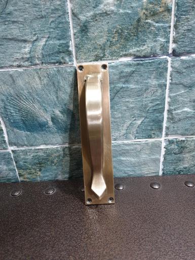 Brass Door Handle Code A24C size long 175 mm.wide 38 mm.