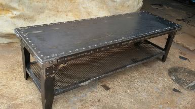 Iron Table Code IRMP02 size 150 x 50 x h 46 cm.