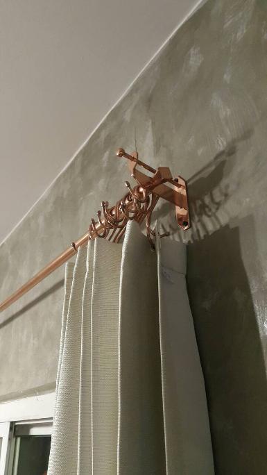 Copper curtain Item Code CPT09A size long 180 cm.pipe 19 mm.