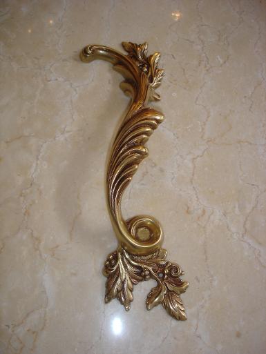 Brass Door Handle Item Code AC.027 size long 275 mm. wide 73 mm.