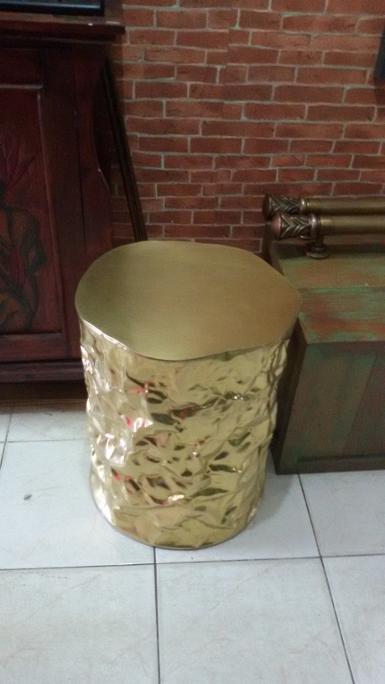 Brass Stool Item code BST02 size wide 35 cm high 45 cm.