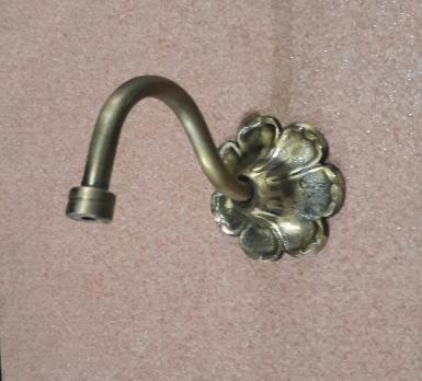 Brass wall fountain Item Code BWFT50 size wide 72 mm. deep 150 mm.