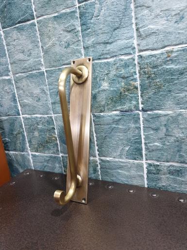 ฺBrass Door Handle Item Code AC23P5 size 50 x 300 mm.handle 12 mm.