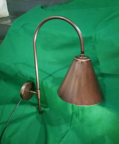 Brass Wall Lamp Item Code WLBB.018 size shade 190 xh 165 mm. deep 360 mm B 100mm..