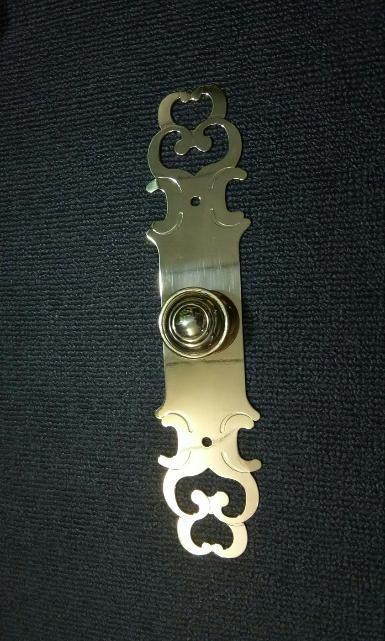 ฺBrass door handle Item Code ACMH.18 size long 253 mm. wide 56 mm.